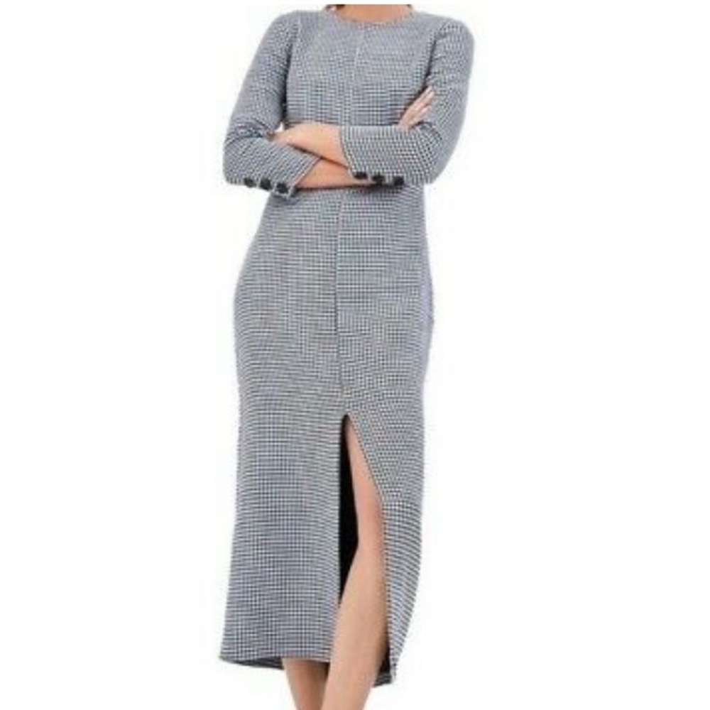 Zara black and white dress